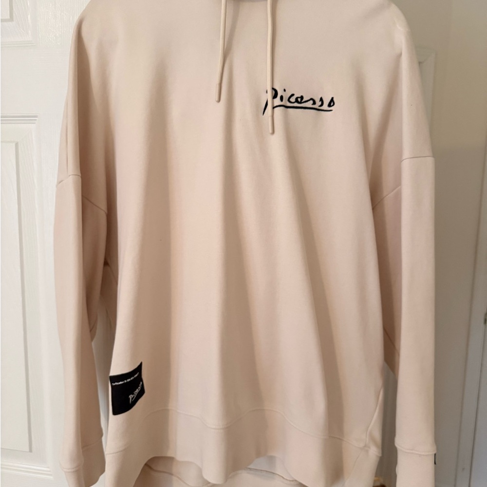 Zara Beige Men's Sweater with Black Accents